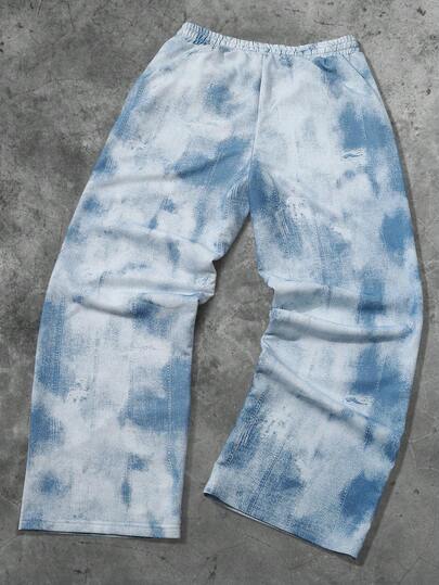 Street Life Pantalon tie-dye pour hommes, convient pour le port quotidien en automne/hiver