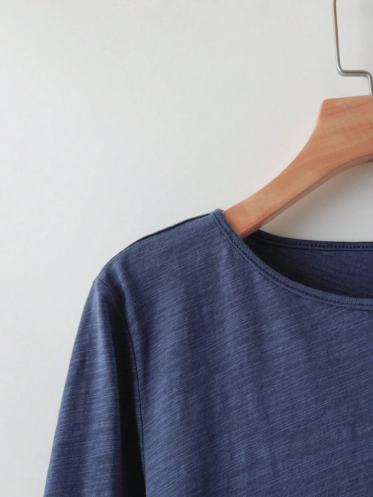 2pcs Women Casual Solid Color Round Neck Long Sleeve Top And Pants Set, Autumn  Chic   Country WILDY Fall Autumn Winter  Female Country Look Country For Women  Country Country Outfits For Women Women's Winter Sweater Fall Women Clothes  Fall Clothes For Women  Autumn Clothes  Thanksgiving Outfit For Women Elegant Women's Set