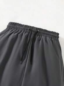 1件装男童休闲裤，带口袋和保暖内衬，适合秋冬季休闲穿着和通勤。 - 黑色 - 查看 6