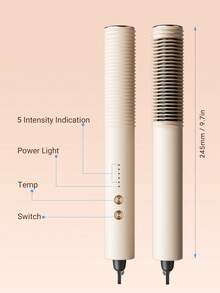 Teckwe Upgraded Straightening And Curly Comb, Hair Straightener Brush, Million Negative Ionic Portable Hair Straightener Comb, Touch-Up Combs For Less Frizz-US Plug