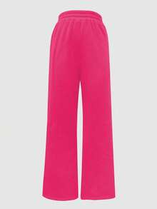 INAWLY Damen einfarbige Jogginghose mit elastischem Bund, locker und vielseitig einsetzbar, in Pink