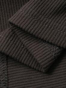 Livesso Vestido elegante de manga larga con cuello en V, cintura ajustada, nudo retorcido y bajo dividido, forrado térmico de unicolor, adecuado para eventos formales en otoño/invierno