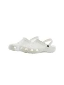 Crocs 男女款经典木屐，灰蓝色，男式女式凉鞋，中性外套，10001-100 白色 - 白色 - 查看 2