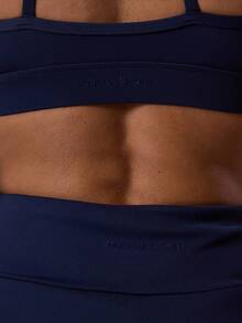 Musera Sport Sport High Rise Geraffter Bund mit Bindebändern Figurbetonter Tennis Rock Aktiv Gym Training Sommer Padel Club Fitness