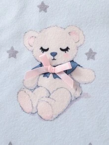 4pcs/Set Baby Girls' Pink & Blue Long Sleeve Bodysuit & Pants Pajama Set Baby Girl Pajamas Toddler Pajamas Soft Baby Girl Pajamas Baby Girl Sleepwear Toddler Sleepwear Fall Winter - Multicolor - View 5