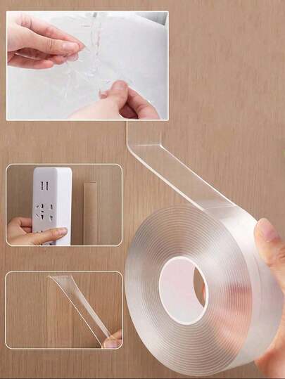 10M/5M/3M/1M Nano Grip Tape - Heavy Duty Double Sided Adhesive Waterproof Removable For Wall Decor Indoor Outdoor Use No Residue Damage-Free Removal
