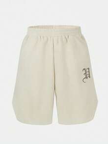 SHEIN Explorewe 1pc Boys' Casual Loose Basic Summer Sports Shorts - Apricot - View 1