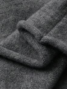 DAZY Women Solid Color Loose Crew Neck Long Sleeve Sweater And Straight Leg Pants Casual Street Wear Suit, Autumn/Winter