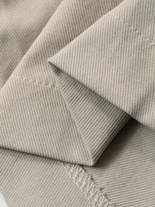 DAZY Women's Solid Color Pocket Splicing Harem Carrot Pants, Casual Autumn/Winter - Khaki - View 8