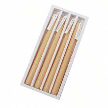 4 件/盒无烟香薰蜡烛 - 持久耐用，多色蜡烛，适合居家、生日、派对、婚礼装饰 - 彩色 - 查看 14