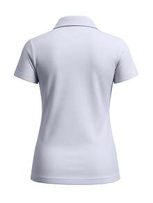 Under Armour Playoff SS Women's Polo Shirt Purple - Grey - View 2