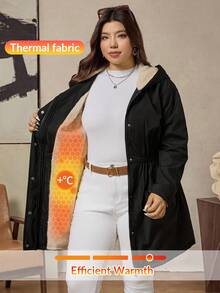 Zelara 大码女士黑色长款修身马甲，秋冬季保暖内衬带口袋，适合返校、商务休闲、办公室穿着、工作、教师、复古风、外出、办公室、秋季、优雅、老钱风格 - 黑色 - 查看 12