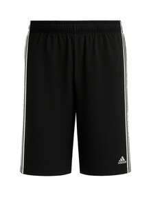Adidas Essentials 3-Stripes Kids Shorts Black - Black and White - View 1