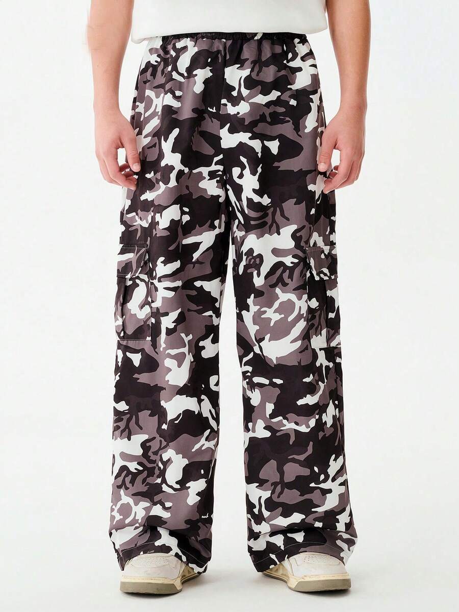 SHEIN Spring And Summer Oversize Popular Camouflage Pants, Snug Fit And Versatile - Multicolor - View 1