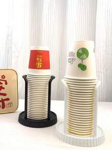 Portabicchiere monouso, portabicchiere da scrivania, estrattore per bicchieri, portabicchieri multifunzionale, portabicchieri per caffè domestico - Multicolore - Visualizzare 5
