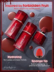 The Twilight Saga X SHEGLAM Forbidden Love Liquid Blush-Vitality Brand Beauty Makeup Face Paint Cosmetic For Women Girls Perfect For Fall Winter Ideal For Y2K Fancy Fashion Suitable For Birthday Christmas Present Party Ready Best Color