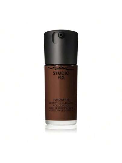 MAC Stud Fix Fluid Found Oil NC65 – Foundation, 24-Hour Wear, For Oily Skin, NC65, SPF 15, Suitable For Daily Makeup Routine