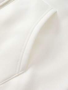 SHEIN Bolty 2pcs/Set Teens Boys Loose Fit Letter Graphic Hoodie And Sweatpants Set,Ensemble Hiver,Winter Clothing,Fall Outfits,Fall Clothing,All Clothes For Kids,White Tops,White Pants ,Fall Tops,Winter Outwear - White - View 4