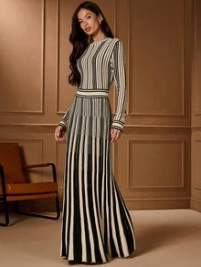 Lilora Đầm len dài tay thắt eo cho nữ, Thu/Đông, Công sở, Cổ điển, Tiệc tùng, Nghỉ dưỡng, Đi chơi, Phong cách quý tộc cổ điển, Quyến rũ, Dạ hội, Vũ hội, Ngày Valentine, Trang phục du lịch, Đi làm, Nhiều lớp, Hẹn hò, Tụ họp, Tối giản, Sinh nhật, Sự kiện trang trọng, Ibiza, Nashville, Nghỉ ngơi, Kín đáo, Sang trọng, Thường ngày, Mua sắm, Thời trang đường phố, Đi chơi, Gợi cảm, Cổ điển, Thời trang đường phố, Boho, Trang trọng, Phong cách những năm 2000, Thường ngày, Hippie, Cổ điển, Phong cách quý tộc cổ điển, Quần áo ấm áp mùa thu và mùa đông cho nữ - Nhiều màu - Xem 2