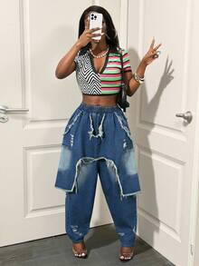 Slaydiva Quần Jeans Denim Thời Trang Nữ - Nhiều màu - Xem 6