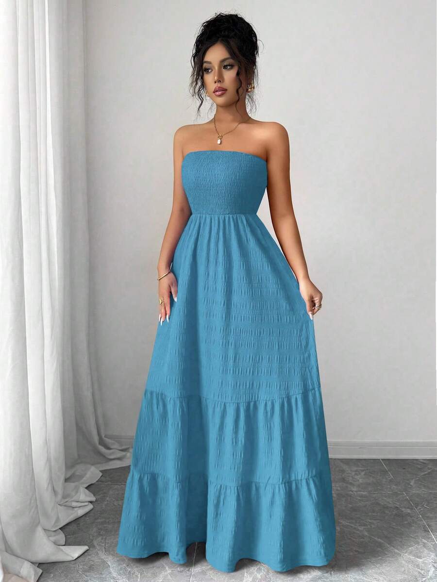 Rafferiza INS Style Strapless Casual Summer Dress For Women