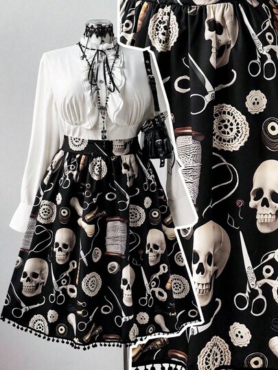 Sunspun Halloween Plus Size Skirts