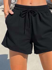 Swim SPRTY Women's Casual Solid Color Beachpants, Summer Vacation