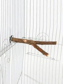 1 件手工木制耐用木制鸟栖笼 - 舒适的鸟磨棒 - 有趣的鸟类玩具和用品，重量和形状因木材差异而略有不同