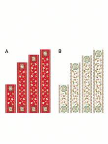 FRIENDS X SHEIN 1 pieza Camino de mesa impreso antideslizante y grueso, con diseños de Turquía, café y hombre de jengibre para fiestas, se ajusta a diferentes longitudes de mesa de 90/160/183/200cm