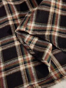 Momelise Plus Size Women Casual Plaid Jacket, For Daily Casual Wear - Multicolor - View 8