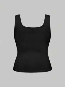 ROMWE Goth Goth Anubis Kopf & Altägyptisches Kreuz Allover Muster Große Größen Ärmellos Top und Hose Loungewear Set