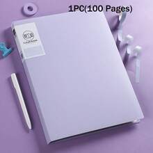 1 cái Thư mục tài liệu A4 nhiều lớp màu trơn có các trang trong suốt để quản lý giấy tờ và hồ sơ, Album lưu trữ dung lượng lớn, Quay lại trường học, Đồ dùng học tập - Nhiều màu - Xem 16