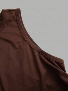 SHEIN EZwear 3件套女士休闲纯色加大码圆领吊带背心，适合夏季 - 彩色 - View 10