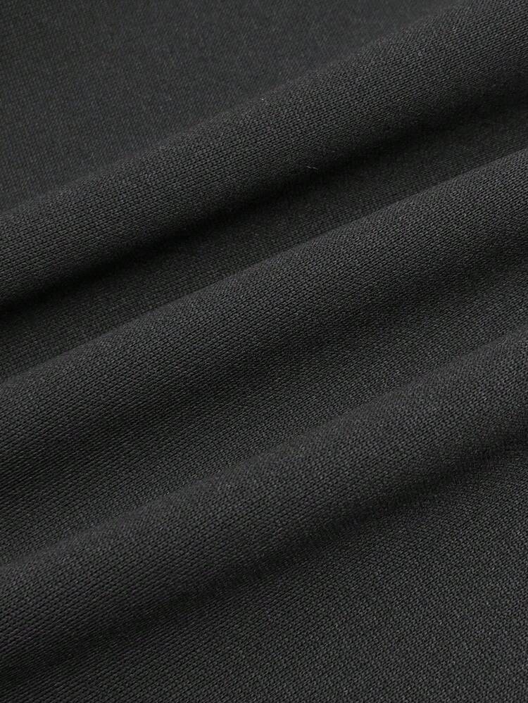 StreetHx Women Streetwear Hooded Fur Collar Fitted Long Sleeve Jacket, Autumn - Black - View 7