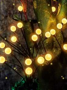 Solar Garden Lights, 1 Piece 8/10LED Outdoor Solar Powered Tilted Lights, Waterproof Flashlight For Outdoor Courtyard Decoration, Excellent Lamp Base And Varies In Length