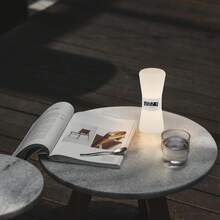 Joivida 1个娃娃造型夜灯，带磁吸式开关、创意电量指示灯和Type-C充电底座 | 台灯、办公灯 - D-白色 - 查看 11