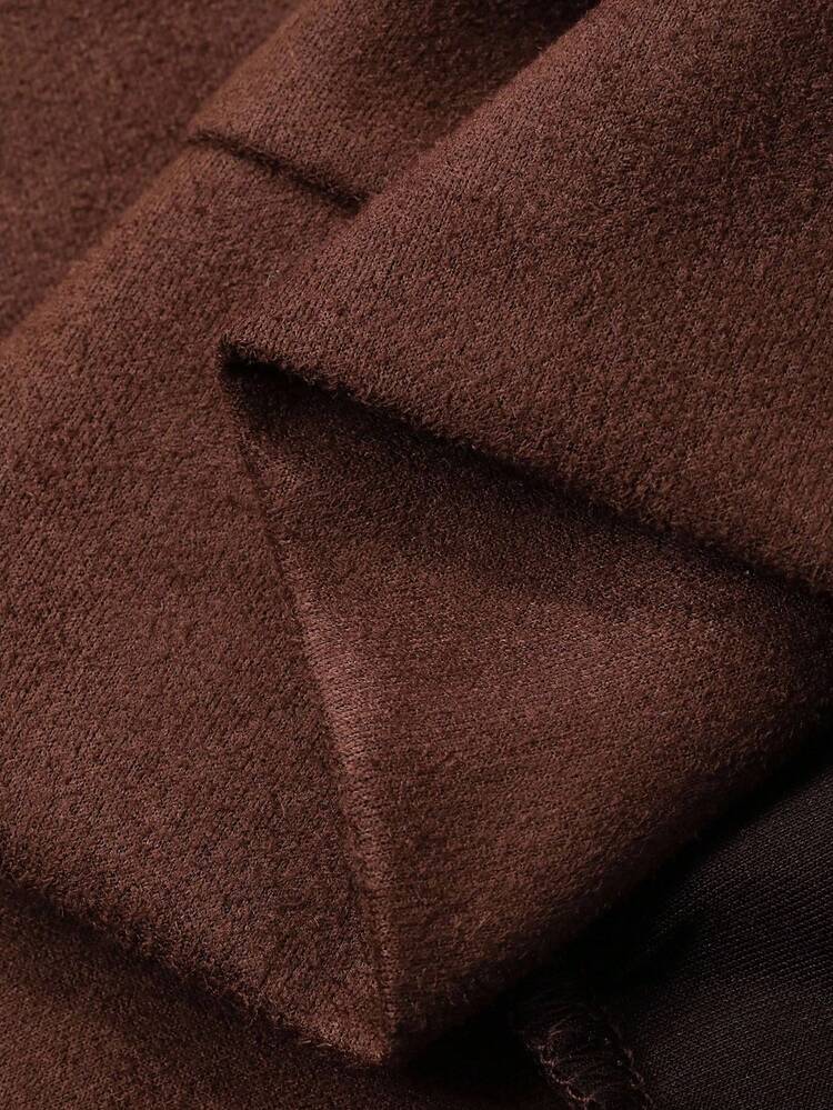 Women's Loose Casual Brown Sweatshirt, Autumn/Winter