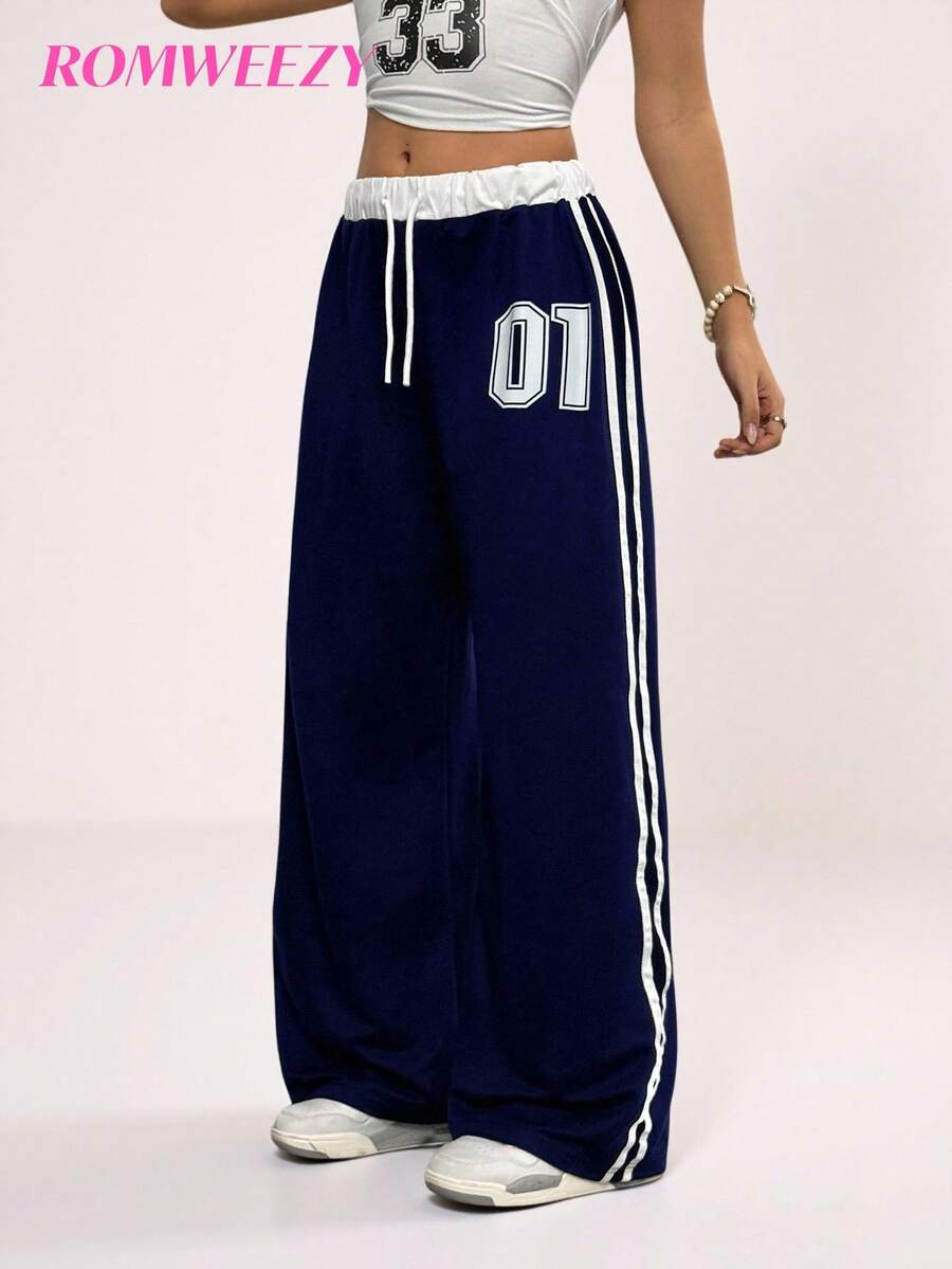 Pantaloni sportivi corti con stampa di lettere, stile casual e di strada adatto per ragazze teenager, ideale per uscite, fotografia di strada, scuola