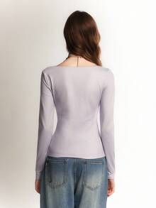 Bloopia Bloopia Ligero Ciberpunk Casual Versátil Reducción de Personalización Otoño/Invierno Halloween Nuevo Estilo Remache Patchwork CHOKER Impresión Digital de Espinas Oscuras Ajuste Ceñido Cuello en V Manga Larga Suéter de Punto