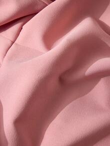 CLARA VERO 3d Flower Effect White Midi Length Dress - Pink - View 7