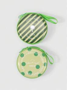ROMWE 1pc Random Color Pouch, Coin Purse, Cable Organizer - color mixing - View 1