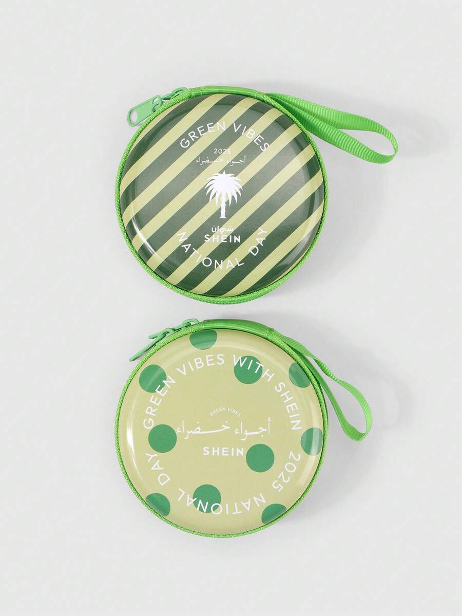 ROMWE 1pc Random Color Pouch, Coin Purse, Cable Organizer - color mixing - View 1
