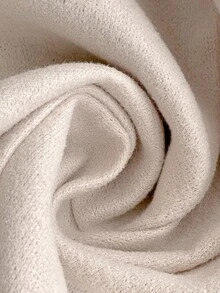 SHEIN Frenchy 女士秋冬休闲大衣，饰有滚边，适合秋冬季通勤、简约时尚、复古风等日常穿着。 - 杏色 - 查看 9