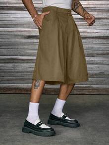 AXEPEAK Bermudas holgadas para hombre, ligeras y cómodas, con diseño plisado, apropiadas para primavera/verano