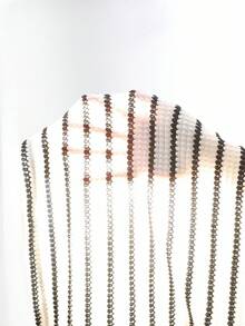 Vintaside Kids 青少年女孩休闲条纹T恤和裤子套装，秋季 - 黑與白 - 查看 10