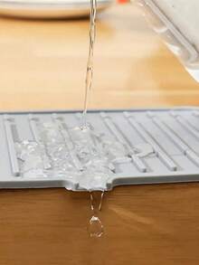 水龙头防溅板水槽滴水盘硅胶吸水排水垫适用于厨房台面浴室水槽条纹设计防止水溅和霉菌易于清洁家居整理 - 彩色 - 查看 7