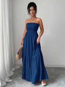 Rafferiza Casual Strapless Summer Dress For Women