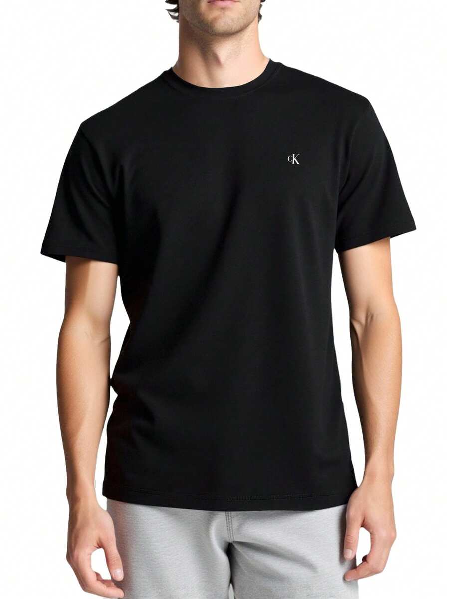 Calvin Klein Back Logo Men's T-Shirts Black - Black - View 1