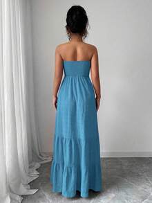 Rafferiza INS Style Strapless Casual Summer Dress For Women