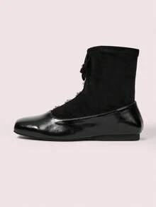 CUCCOO DOLLMOD Daphne Women's Black Ankle Boots For Autumn/Winter - Black - View 7